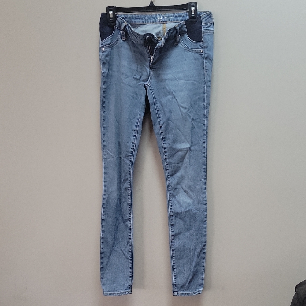 Light Blue Women’s Stretch Maternity Skinny Jeans